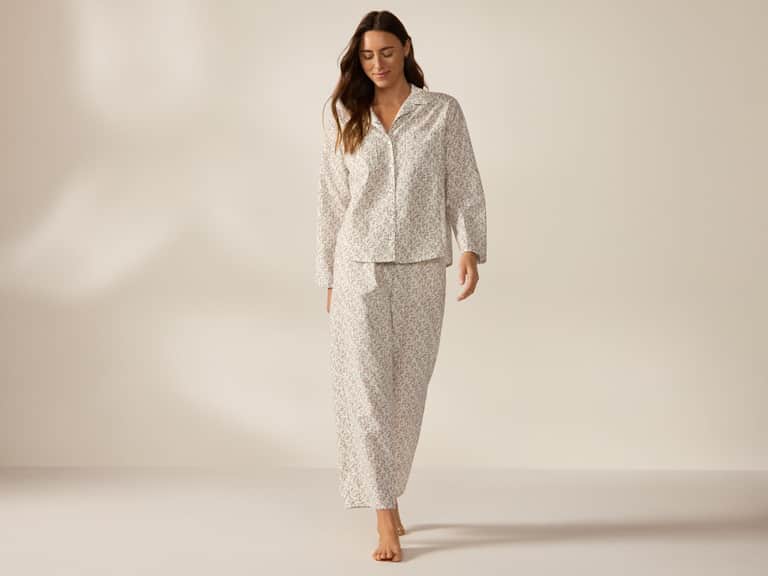Women's Isla Organic Cotton Long Sleeve Pajama Set image