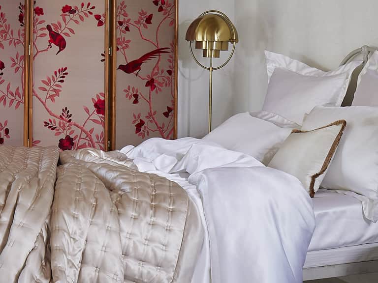 Windsor Silk Coverlet - Blush image