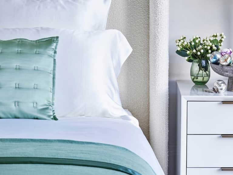 White Silk Flat Sheet image
