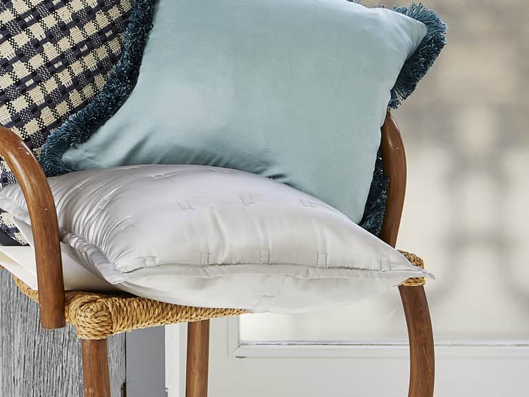 Windsor Silk Decorative Pillow - Silver grey image