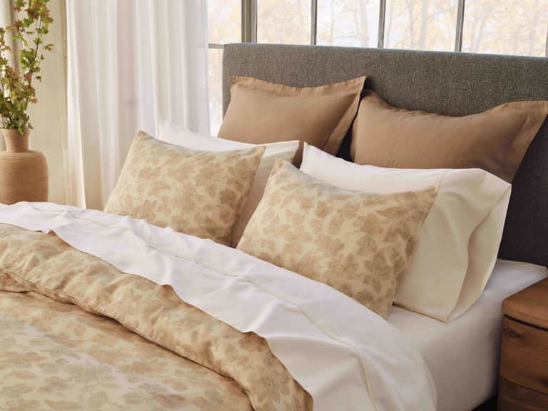 Camellia Organic Print Duvet Cover image
