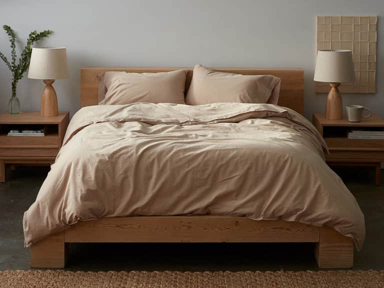Organic Crinkled Percale&trade; Duvet Cover image
