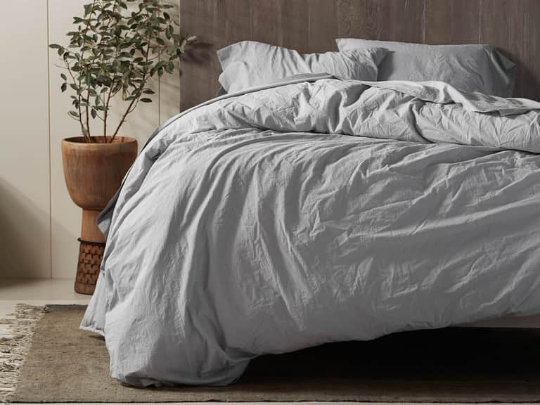 Organic Crinkled Percale&trade; Duvet Cover image