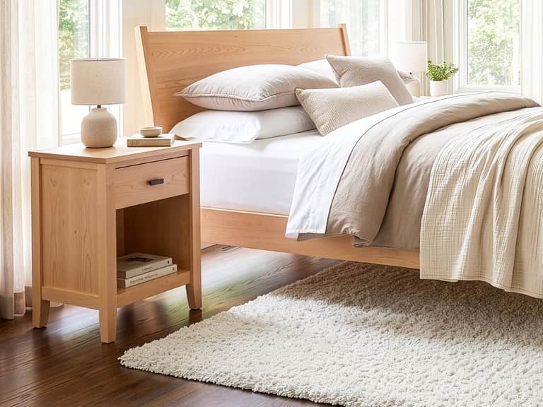 Andover Modern 1-Drawer Enclosed Shelf Nightstand image