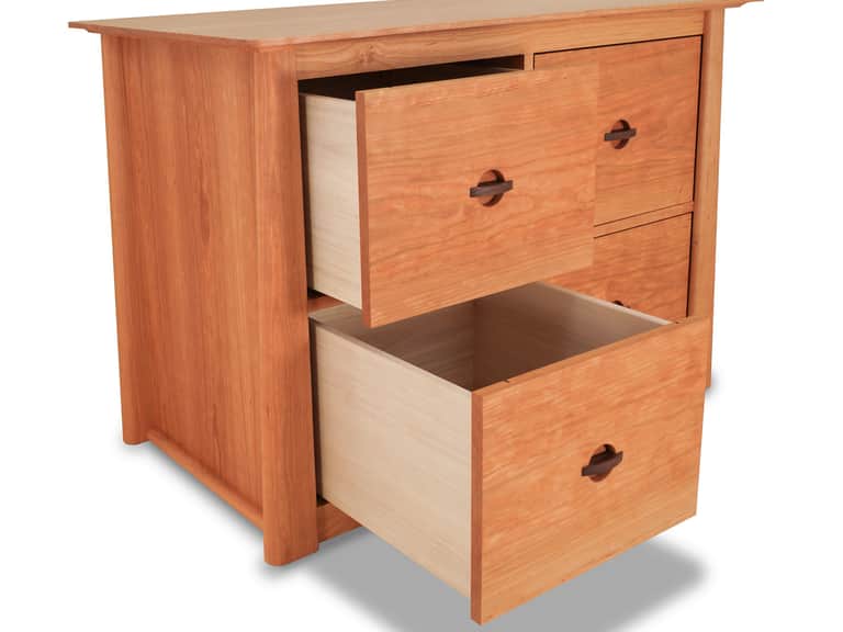 Cherry Moon 4-Drawer File Credenza image