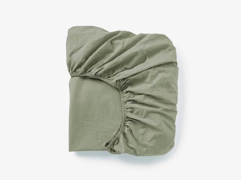 Organic Crinkled Percale&trade; Fitted Sheet image