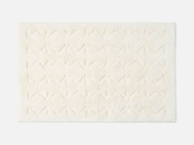 Diamond Shag Organic Bath Rug image
