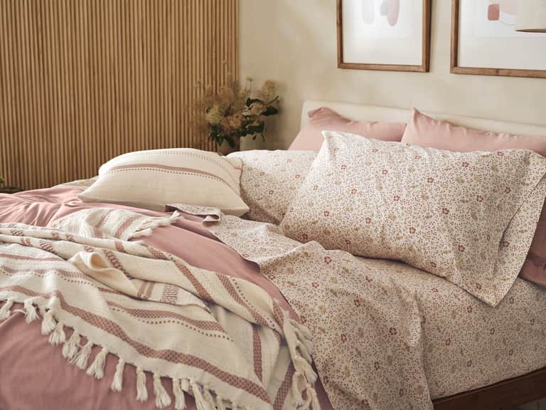 Organic Print Percale Sheet Set image