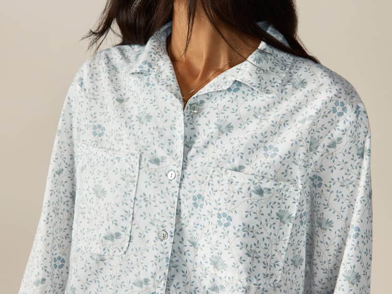 Women's Isla Organic Cotton Long Sleeve Pajama Set image