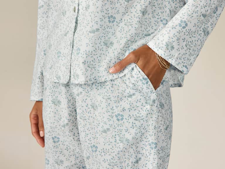 Women's Isla Organic Cotton Long Sleeve Pajama Set image