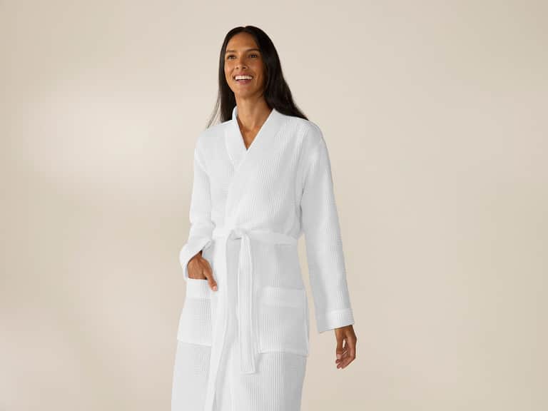 Unisex Organic Waffle Robe image