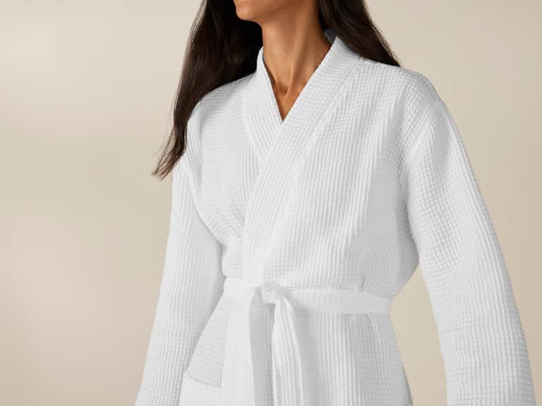 Unisex Organic Waffle Robe image