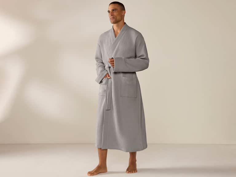Unisex Organic Waffle Robe