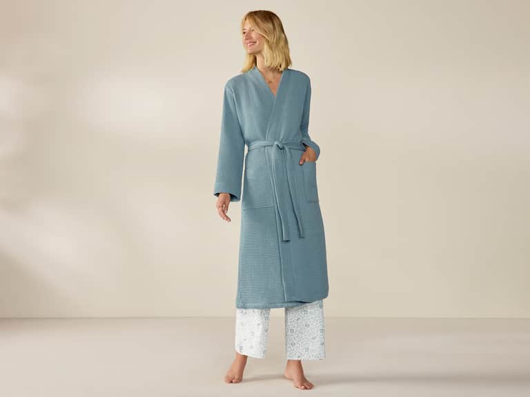 Unisex Organic Waffle Robe