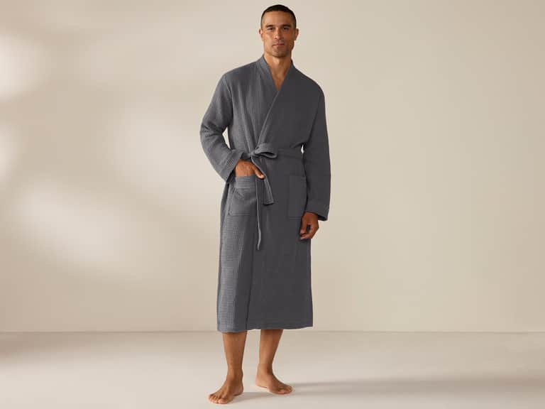 Unisex Organic Waffle Robe image