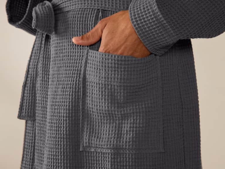 Unisex Organic Waffle Robe image