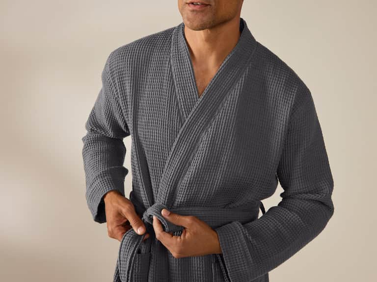 Unisex Organic Waffle Robe image