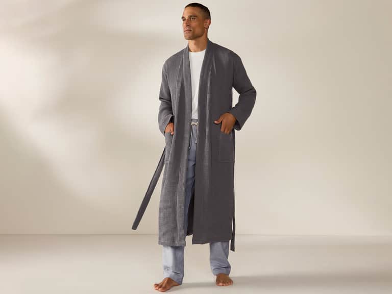 Unisex Organic Waffle Robe image