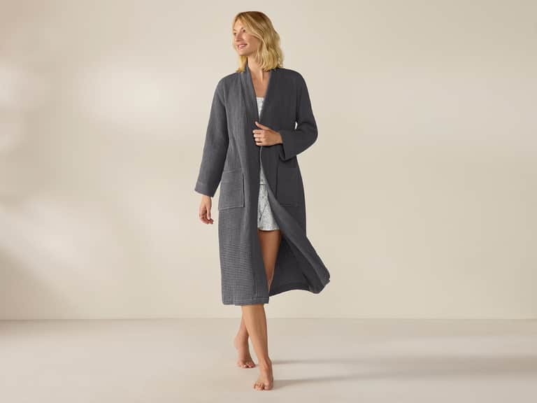 Unisex Organic Waffle Robe image