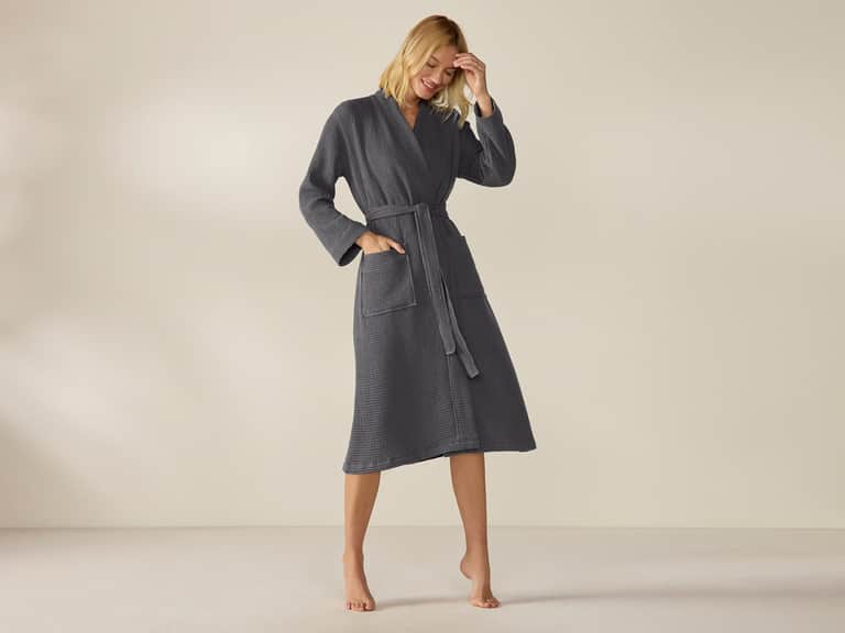 Unisex Organic Waffle Robe image