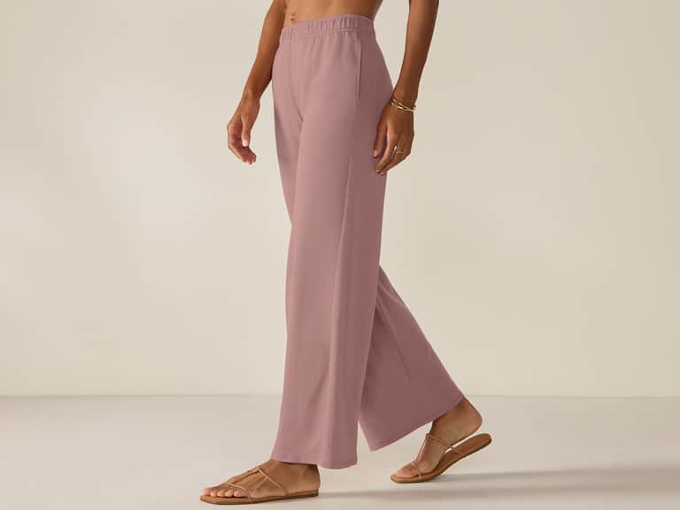 Women's Pima Organic Knit Wide Leg Pant image