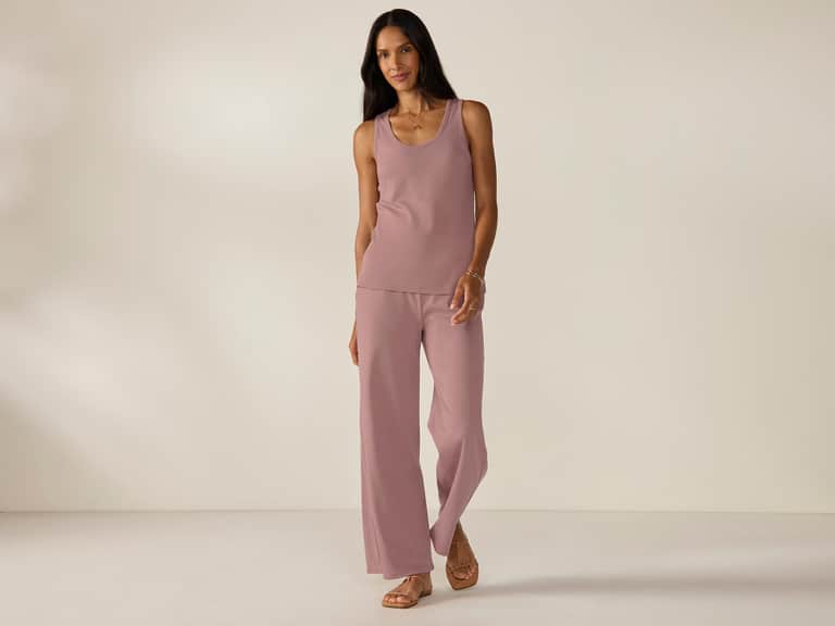 Women's Pima Organic Knit Wide Leg Pant image