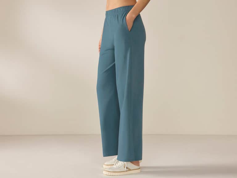Women's Pima Organic Knit Wide Leg Pant image