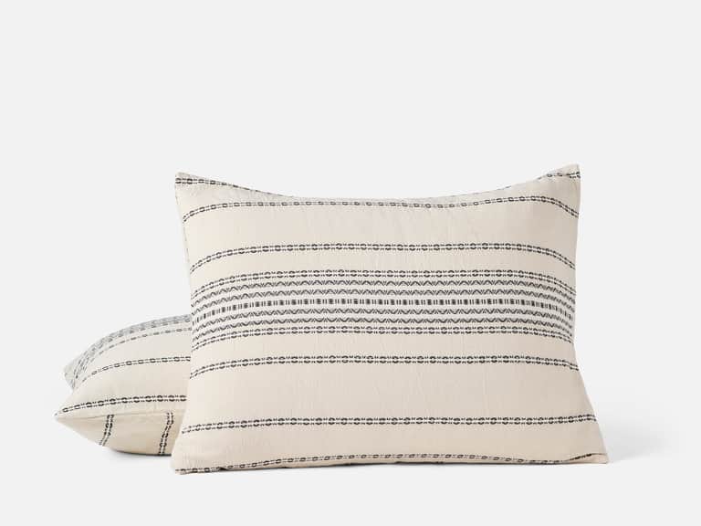 Rippled Stripe Organic Sham image