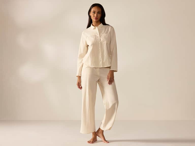 Women's Isla Organic Cotton Long Sleeve Pajama Set image