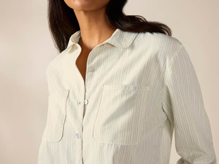 Women's Isla Organic Cotton Long Sleeve Pajama Set image