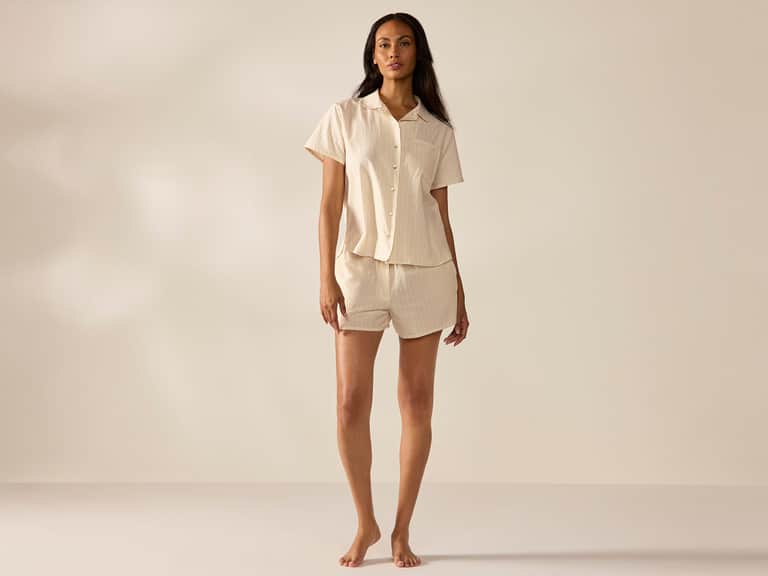 Women's Isla Organic Cotton Short Sleeve Pajama Set image