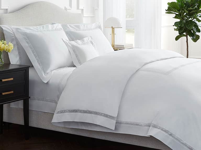 SFERRA Giza 45 Lace Flat Sheet image