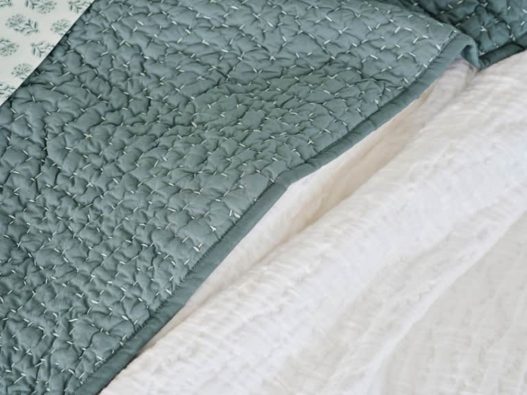 Pebbled Handstitched Organic Quilt image