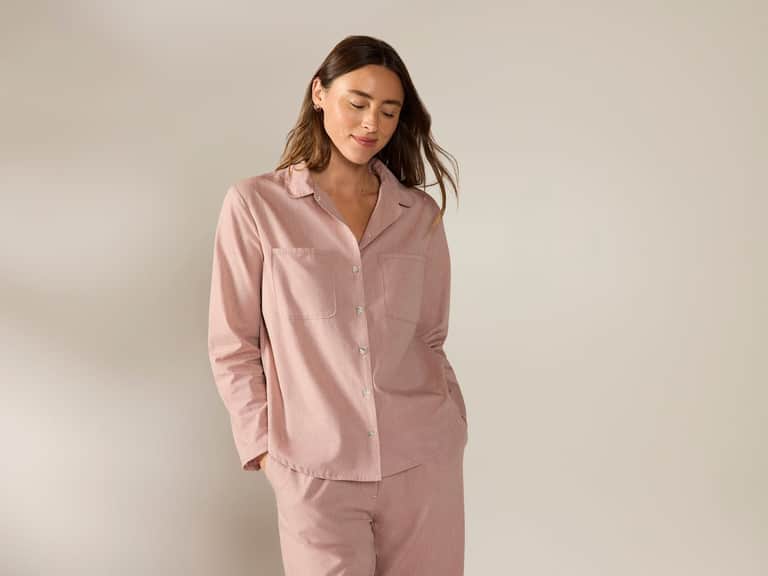 Women's Isla Organic Cotton Long Sleeve Pajama Set image