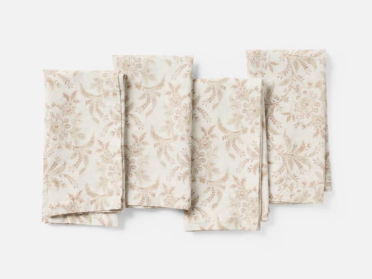 Marguerite Organic Print Napkins, Set of 4 image