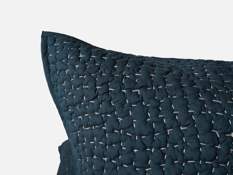 Pebbled Handstitched Organic Sham image