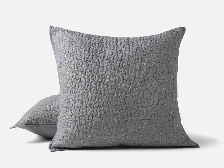 Pebbled Handstitched Organic Sham image