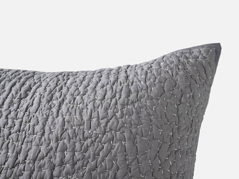 Pebbled Handstitched Organic Sham image