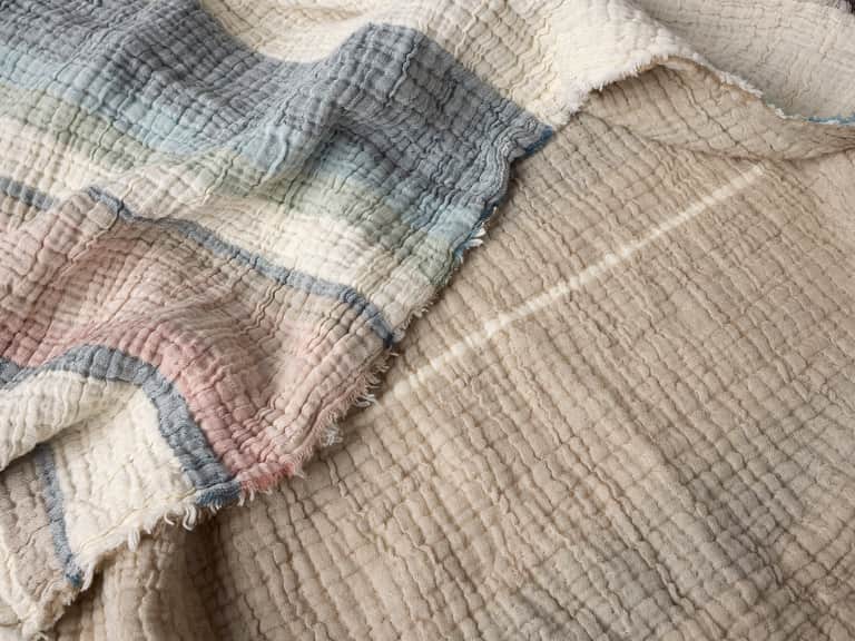 Topanga Organic Matelasse Striped Throw image