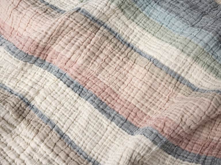 Topanga Organic Matelasse Striped Throw image