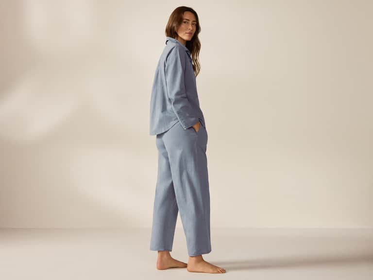 Women's Isla Organic Cotton Long Sleeve Pajama Set image