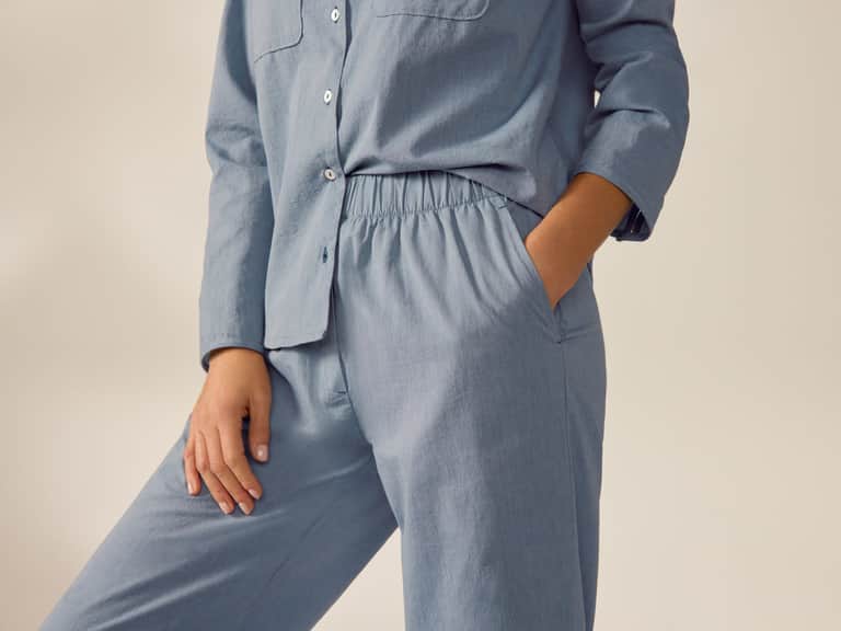 Women's Isla Organic Cotton Long Sleeve Pajama Set image