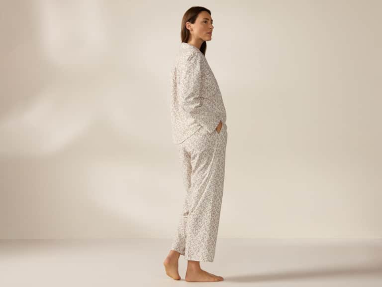 Women's Isla Organic Cotton Long Sleeve Pajama Set image