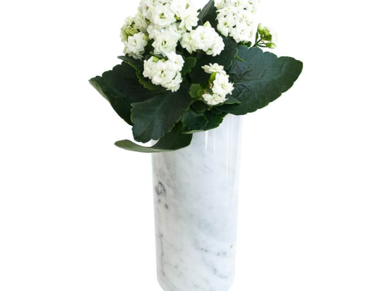 Fiammetta V Italian Marble Cylindrical Vase image