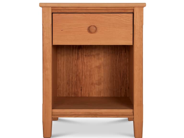 Vermont Shaker 1-Drawer Enclosed Shelf Nightstand