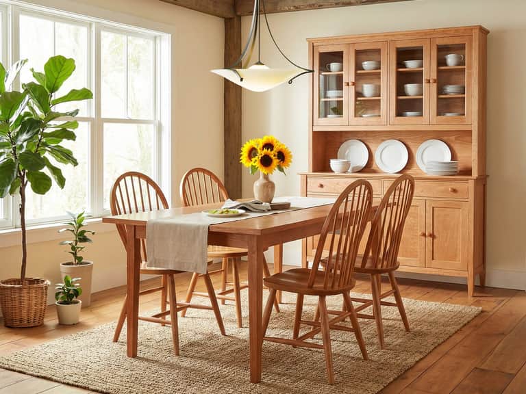 Vermont Shaker Rectangular Solid Top Dining Table image