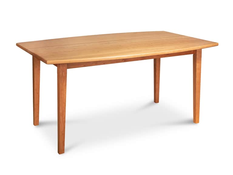 Vermont Shaker Boat Shaped Solid Top Dining Table image
