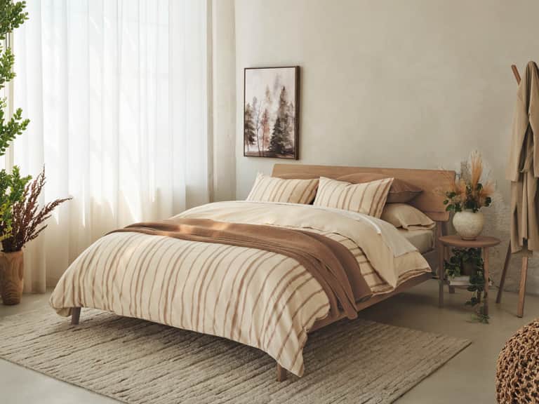 Cazadero Stripe Organic Duvet Cover image
