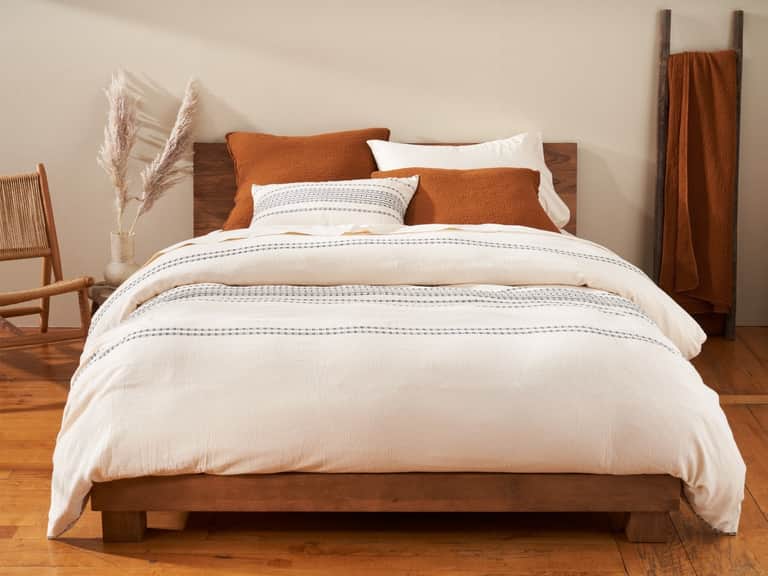 Rippled Stripe Organic Sham image
