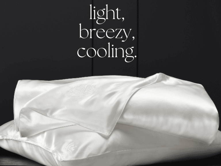 Summer Weight Silk Filled Comforter With Silk Shell - Online Exclusive image